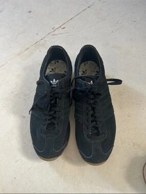 Adidas x Khaite Women's Black Suede Sneakers